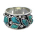 Turquoise Southwest Silver Jewelry Ring Size 6-1/4 AX84668